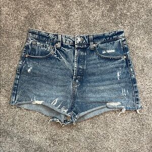 Wild Fable Blue Distressed Jean Shorts